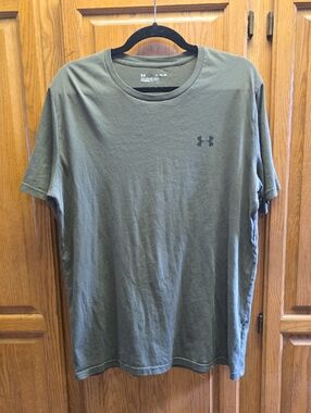 Under Armour Olive Green Short Sleeve Crew Tee